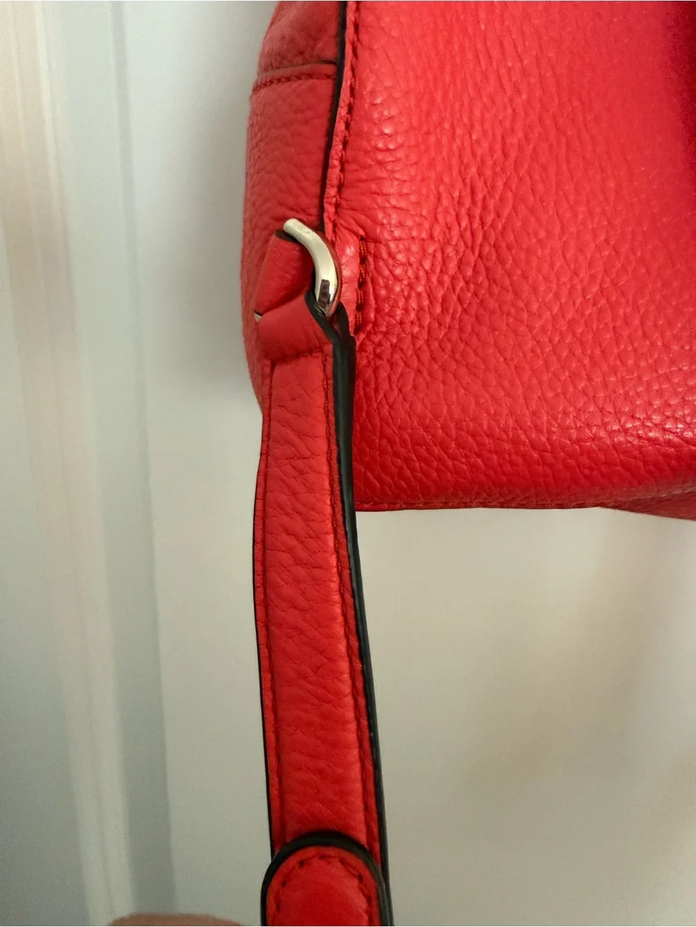 Kate Spade Carter Street Mini Caden Backpack Pebbled Leather Picnic Red